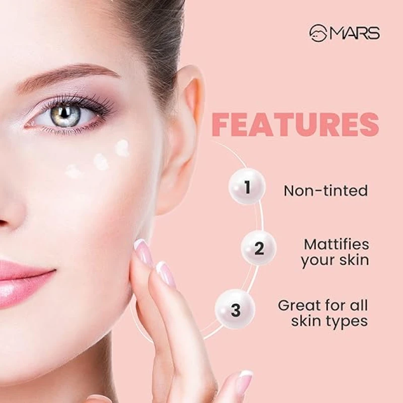 MARS Pore Cure Primer | Smooth Base | Long Lasting Makeup Primer with Oil Control (30ml) thumbnail 4